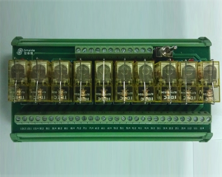 自主开发485通讯无源继电器输出控制板